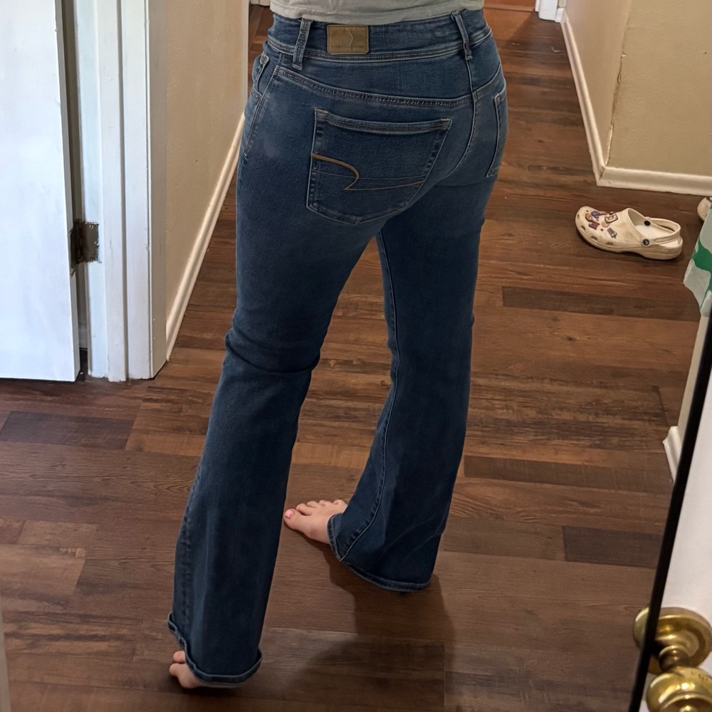 American Eagle Outfitters Dark Blue Boot Cut Jeans - Picture 7 of 7